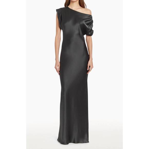 NEW AMANDA UPRICHARD elroy maxi dress in black - Picture 1 of 4